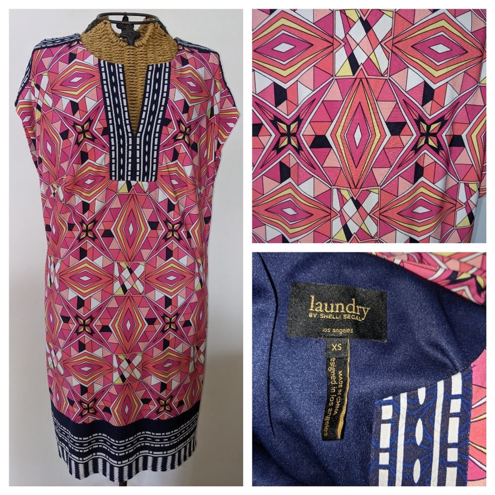 Laundry Shelli Segal geometric dress XS S